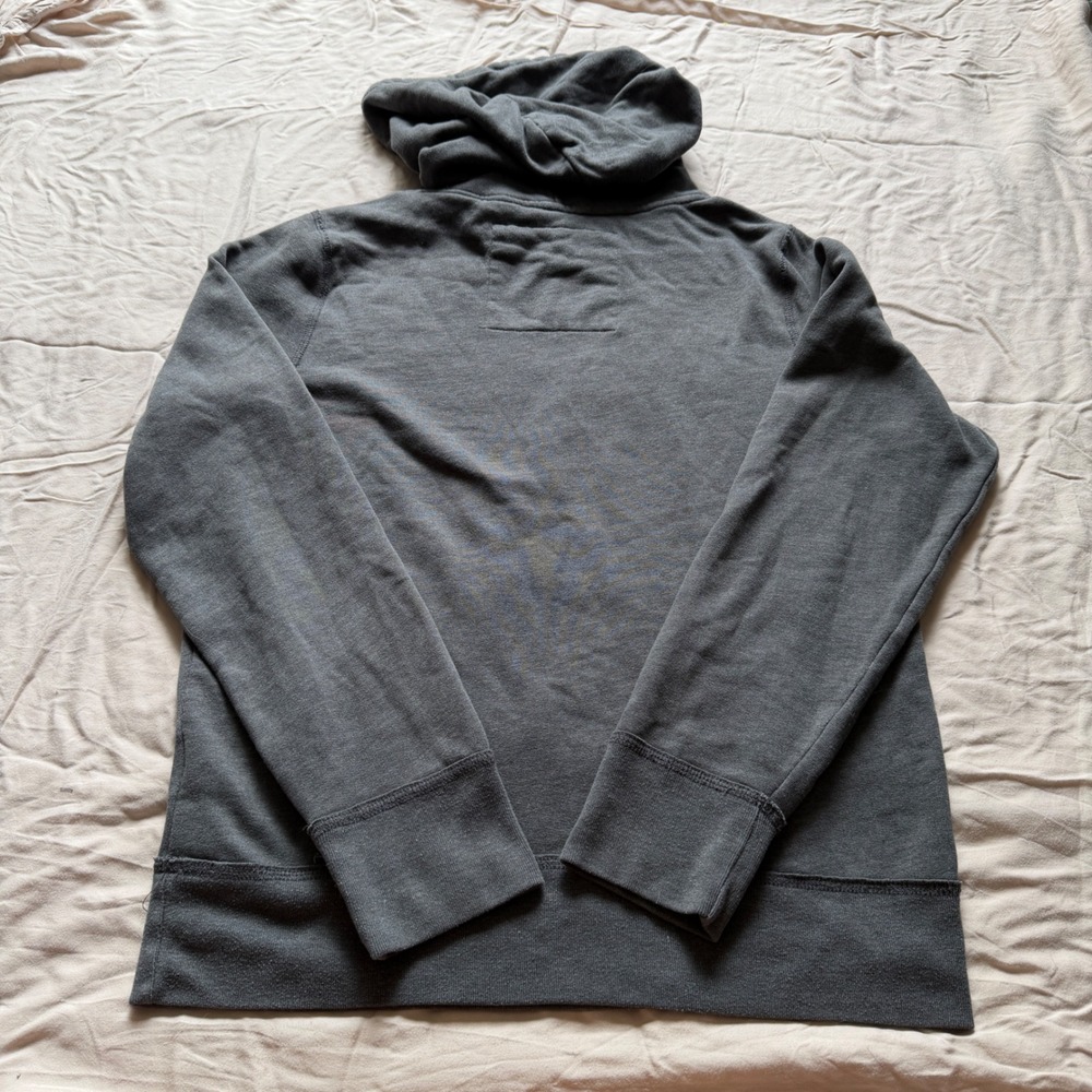 Hollister Mens So Calif Logo Hoodie Gray Pullover Sweatshirt Size M - Picture 5 of 11